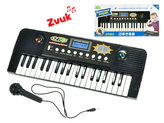 Pianko 37kláves 43x16cm s mikrofonem na baterie s funkcí nahrávání v krabičce