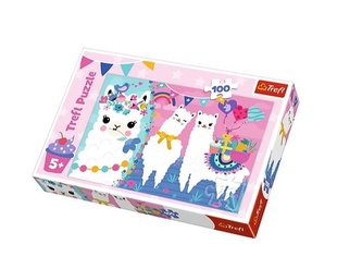 Trefl Puzzle Roztomilé lamy / 100 dílků