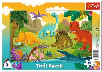Puzzle: Dinosaury 15 dielikov
