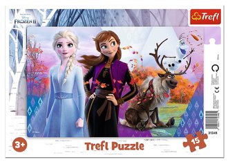 Puzzle: Ľadové kráľovstvo 2: Magický svet Anny a Elsy 15 dielikov
