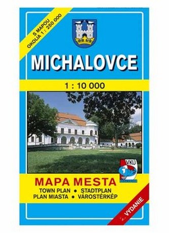 Michalovce Mapa mesta Town plan Stadtplan Plan miasta Várostérkép