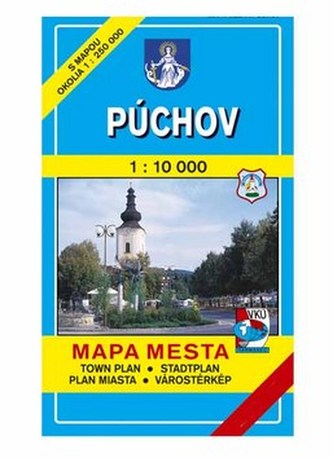 Púchov Mapa mesta Town plan Stadtplan Plan miasta Várostérkép