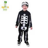 Detský kostým kostlivec s čiapkou (M) EKO