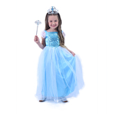 Detský kostým modrá Princezná (S)