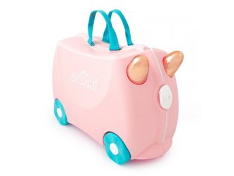 Kufřík + odrážedlo plameňák Flossi