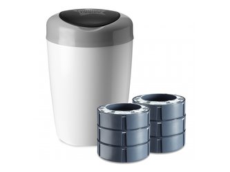 Výhodná sada Sangenic koš na pleny Simplee šedý + 6x kazeta