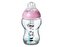 Kojenecká láhev C2N 250ml skleněná potisk Pink, 0m+