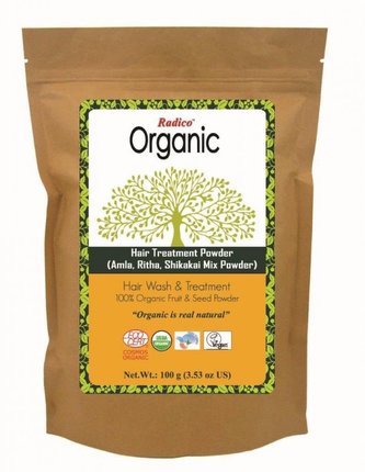 Radico Práškový šampón s kondicionérem (100 g) - Amla+Ritha+Shikakai
