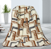 Evropské merino deka geometrie 450g/m2 - deka geometrie - 155x200 cm