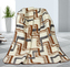 Evropské merino deka geometrie 450g/m2 - deka geometrie - 155x200 cm