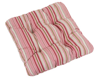 Sedák IVO prošívaný - proužek růžový - 40 x40 cm
