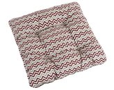 Sedák Adéla prošívaný - chevron bordový - 38x38 cm, prošívaný