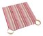 Sedák hladký Ulla - proužek růžový - 40x40 cm,hladký