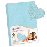 Prostěradlo froté - tyrkysová - 120x200 cm