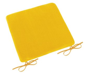 Sedák hladký Korall micro - žlutá - 40x40 cm