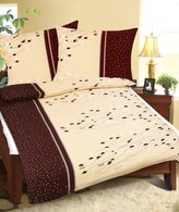 Povlečení bavlněné - lupínky hnědé - 140x200, 70x90