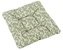 Sedák IVO prošívaný - zelený ornament - 40 x40 cm