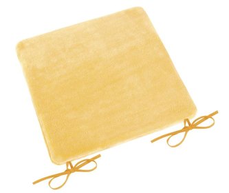 Sedák hladký Korall micro - světle žlutá - 40x40 cm