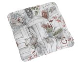 Sedák EMA prošívaný - terasa - 40 x40 cm, prošívaný