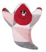 Tvarovaný polštářek bubáček růžový - bubáček - cca 54x50 cm