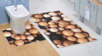 3D tisk  sada - dřevěné koule - sada (60x100, 60x50 cm WC )