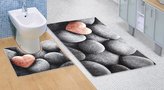 3D tisk  sada - tmavé kameny - sada (60x100, 60x50 cm WC)