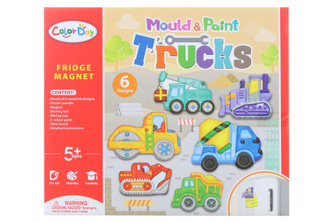 Výroba magnetov - stavebné autá