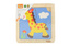 Drevené puzzle 4 dieliky - žirafa