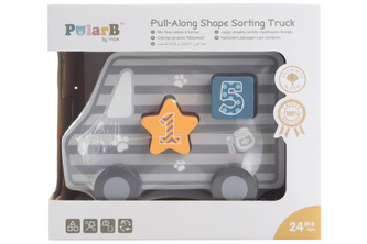 Drevená ťahačka a vkladačka - nákladné auto