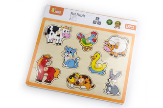 Drevená vkladačka - farma