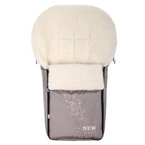 Luxusní fusák s ovčím rounem New Baby béžový