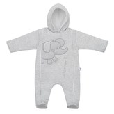 Zimní kombinézka New Baby Winter Elephant světle šedá - velikost 80 (9-12m)