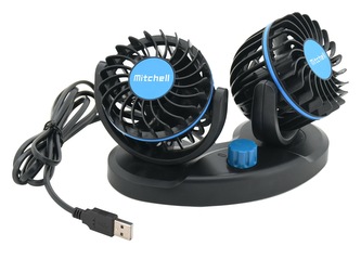 Ventilátor MITCHELL DUO 2x85mm USB 5V na palubnú dosku Ventilátor MITCHELL DUO 2x85mm USB 5V na palubnú dosku