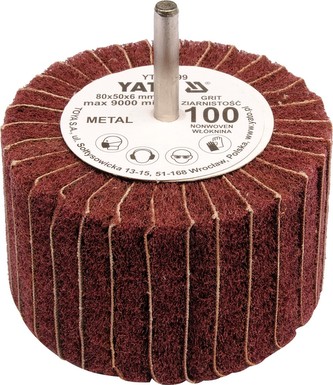 Kotouč lamelový radiální 80x50  P-200 s hřídelí 6 mm Kotouč lamelový radiální 80x50  P-200 s hřídelí 6 mm