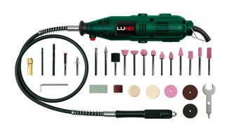 Brúska mini 135 W + 40 ks príslušenstva LUND