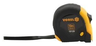 Metr svinovací 10 m x 25 mm žluto - černý
