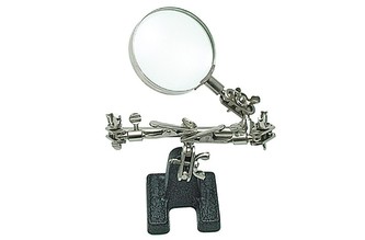 Sada \" třetí ruka \" lupa 62 mm