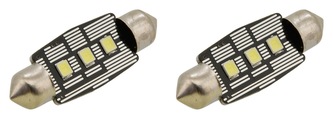 Žárovka 3 LED SMD 12V  suf.11X38 SV8.5 NEW-CAN-BUS bílá 2ks