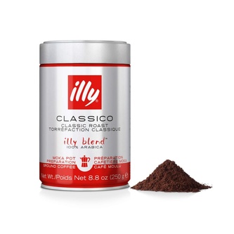 illy Classico Moka (stredne pražená) - mletá káva, 250 g