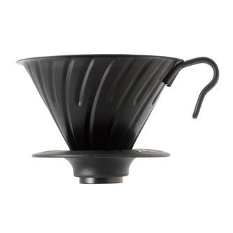 Dripper Hario V60 (VDM-02-MB) - ocelový, velikost 2, černý matný