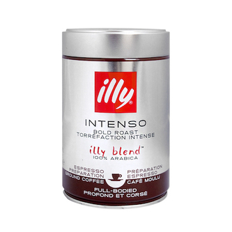 Illy Dark tmavo pražená, mletá káva, 250g