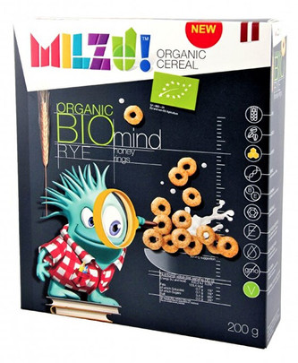 Milzu! Milzu! BIO Cereálni kroužky s medem 200 g