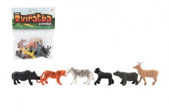 Zvieratká mini safari ZOO plast 5-6cm 12ks v sáčku Zvieratká mini safari ZOO plast 5-6cm 12ks v sáčku