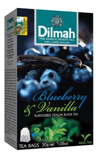 Dilmah Čaj černý, Borůvka, Vanilka 20 ks