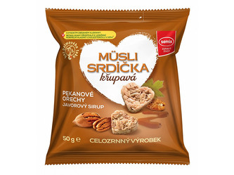 Semix Musli srdíčka s pekanovými ořechy a javorovým sirupem 50 g