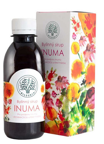 Bilegria INUMA bylinný sirup na podporu imunity s echinaceou a rakytníkem 200 ml