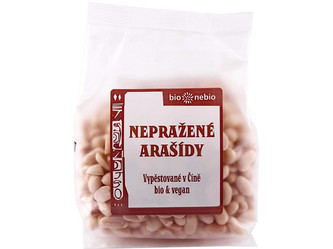Bio nebio s. r. o. Bio arašídy loupané nepražené 200g