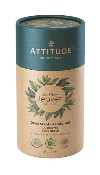 ATTITUDE Přírodní tuhý deodorant Super leaves  - bez vůně 85 g