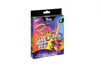 Vyrob si náramek Trollové/Trolls world tour kov/plast v krabičce 15x21x2,5cm
