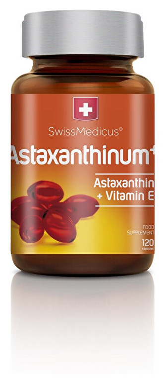 Bylinkár SwissMedic Astaxanthin+ 120 tob.